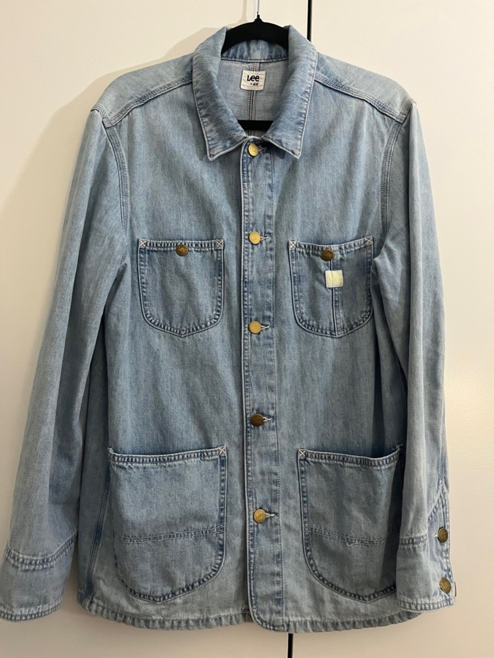 Lee x H&M Light Blue Denim Utility Chore Work Jacket